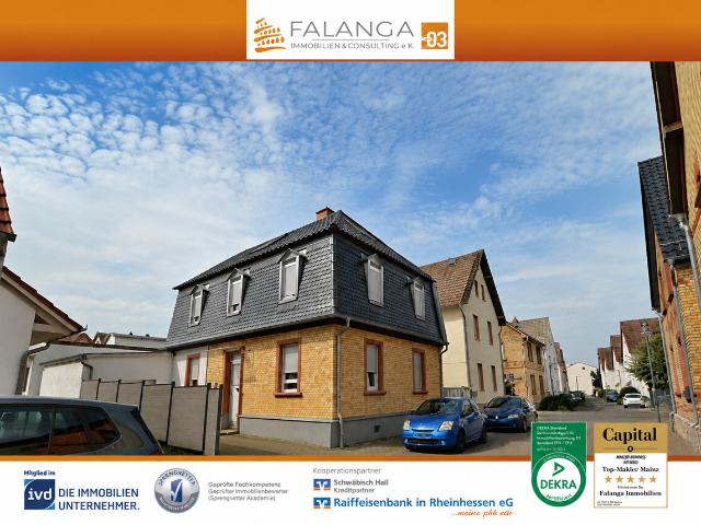 Falanga Immobilien – Einziehen u. wohlfühlen: Charmantes Haus mit vielen Möglichkeiten in Budenheim!