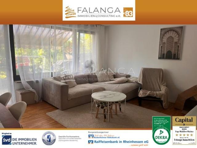 Falanga Immobilien Freundliche 3 Zi. Wohnung m. Terasse in ruhiger & zentraler Mombacher Grünlage!