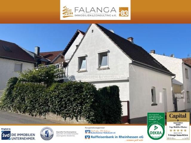 Falanga Immobilien Mieten statt kaufen EFH in Mainz Mombach mit kleinem Garten und Innenhof!