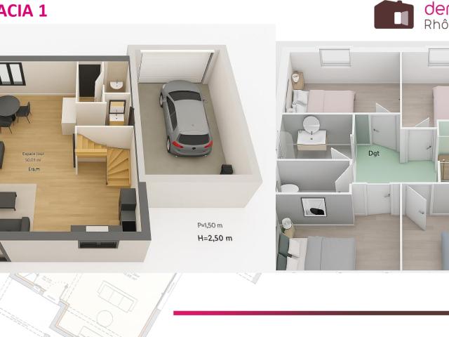 FARGES 01550, MAISON 4 CHAMBRES / TERRAIN / GARAGE