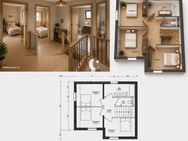 FAUCIGNY MAISON 95 m2 3 CHAMBRES A VENDRE