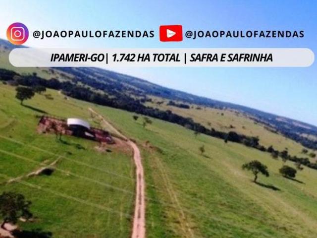 Fazenda a venda em Ipameri GO 1.742 HA Região de Safra e Safrinha