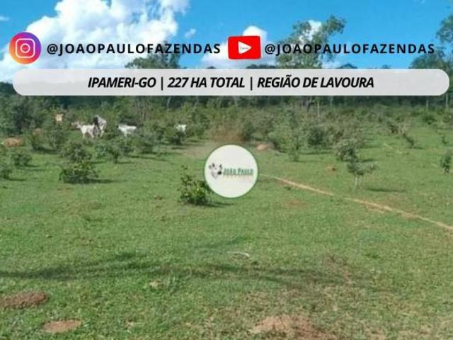 Fazenda a venda em Ipameri GO 227 HA Região de lavoura Boa de água