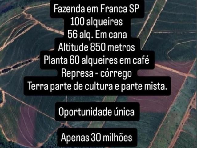 Fazenda a venda na região de Franca