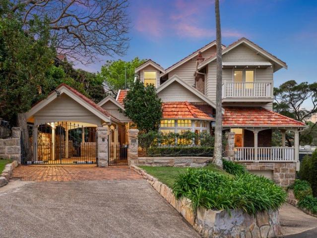 Federation grandeur basking in northern sun over Mosman Bay