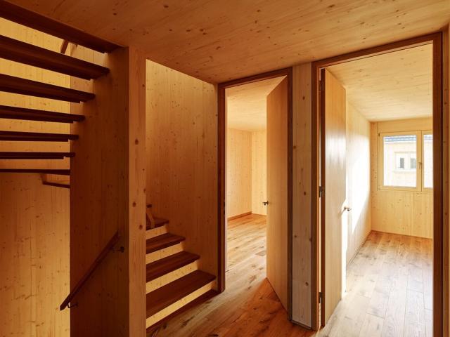 Feldkirch Tosters im Herbst Beziehbar, Neubau Vollholz Doppelhaushälfte mit 170 m² 6 1/2 Zimmer, Großem Garten und Großem Keller