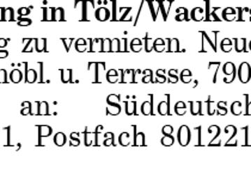 Ferienwohnung in Tölz/Wackersberg