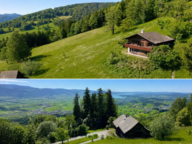 Ferienhaus mit traumhafter Zürichsee und Alpensicht 894 m² Grundstück