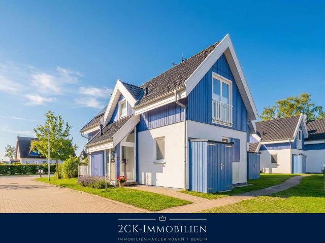 Ferienhaus an der Ostsee 78 m²: Kurzer Weg zum Strand, Boddenblick, Sauna, Whirlpool & Kamin!