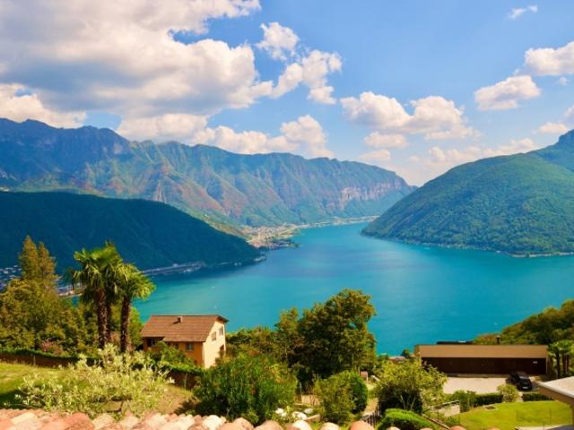 Ferienhaus Wohnung mit Atemberaubender Aussicht auf den Luganersee