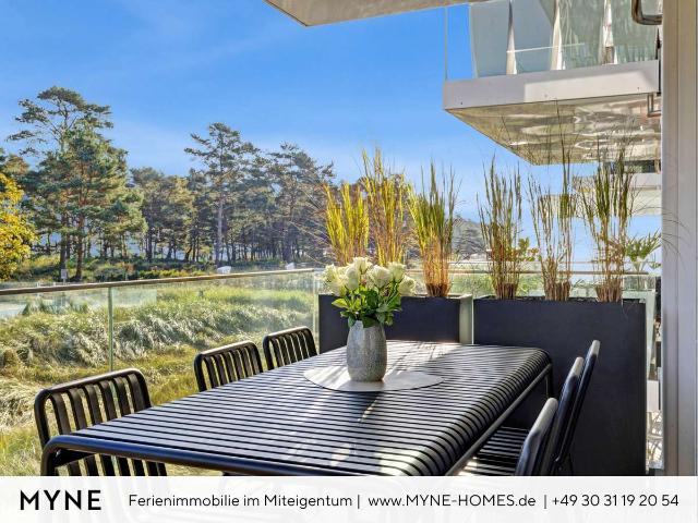 Ferienimmobilie in Miteigentum: Maisonette Wohnung in erster Meereslinie mit Sauna, Kamin, Pool