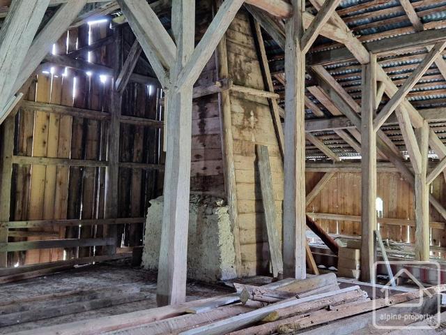 Ferme savoyarde alpine traditionnelle à rénover avec 11 665. m² Onnion