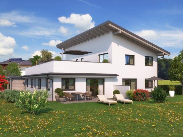 FernBlick 3: 4 Zimmer Gartenwohnung mit Südterrasse in Perwang am Grabensee!