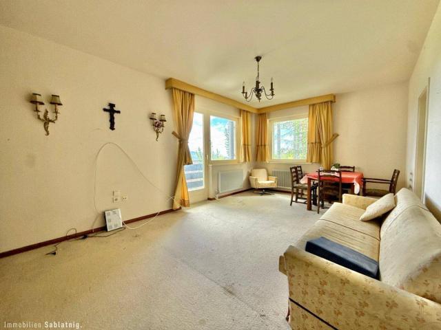 FERNBLICK RUHELAGE ERHOLUNG! Sanierungsbedürftige Eigentumswohnung mit Loggia, Balkon & optionalem Stellplatz in Semmering Kurort!