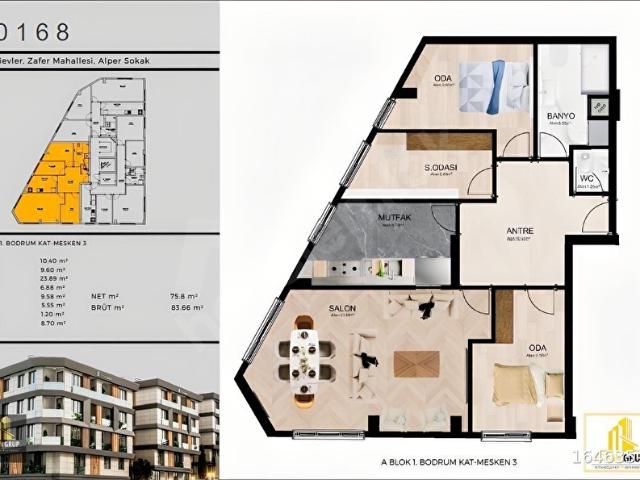 FETTAHOĞLU YAPI'DAN BUTİK SİTE İÇERİSİNDE 3+1 FIRSAT DAİRE