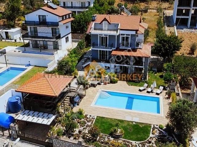 Fethiye Ovacık'ta Satılık 7+1 Özel Villa, Havuzlu Ve Eşyalı