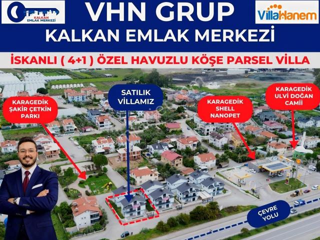 4+1 Tripleks Köşe Parsel Önü Açık Müstakil Villa