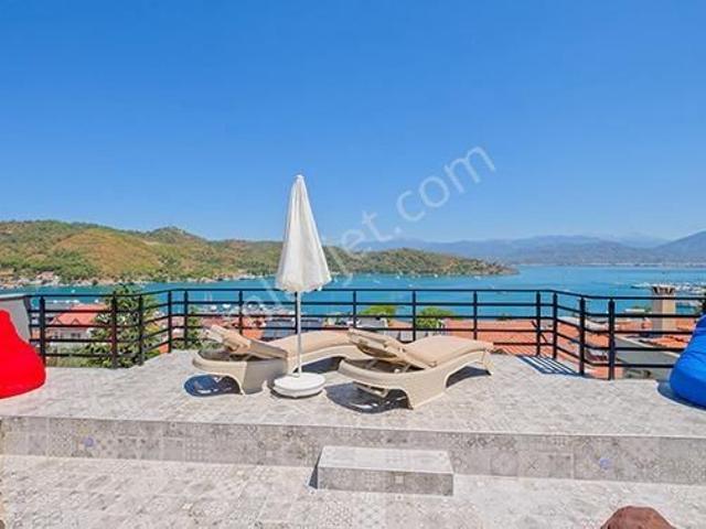 Fethiye Karagözler'de Deniz Manzaralı Satılık 5+2 Lüks Villa