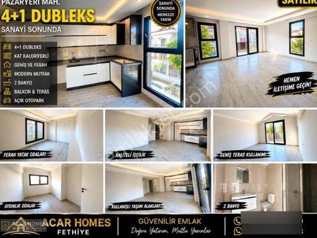Fethiye Pazaryeri Mah 5 Yaşında 4+1 Dubleks Kat Kaloriferli