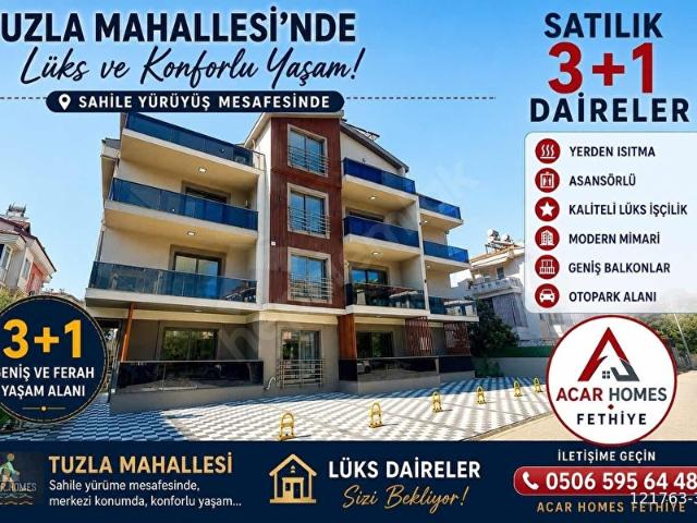 FETHIYE TUZLA MAH VALİ RECAİ OKULUNA YAKIN 3+1 ASANSÖRLÜ