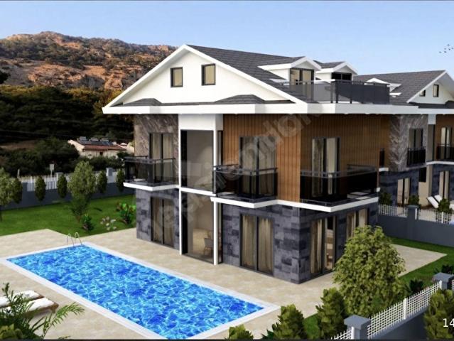 FETHIYE'DE ÇALIŞ'TA SATILIK LÜKS VİLLA 4+1 ÖZEL HAVUZLU
