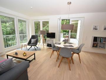 fewo1846 Smucke Utkiek / Comfortable 2 room apartment with balcony and lake view