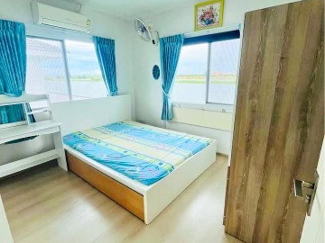 เฟอร์ฯ Villaggio บ้านเดี่ยว รพ.บางเสาธง 2.2 กม. บ้านเดี่ยว 2 ชั้น 3นอน 2น้ำ และเครื่องใช้ไฟฟ้าครบ ใกล้เอแบค บางนา 800 ม.50ตร.ว.160ตร.ม