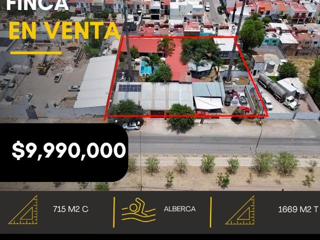 FINCA COMERCIALEN VENTA SOBRE BLVD IBARRILLA
