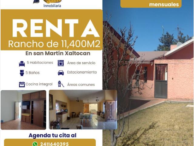 Finca Rancho en renta en Muñoz, Muñoz de Domingo Arenas, Tlaxcala