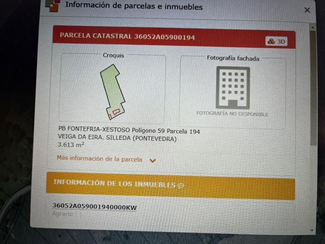 Finca rústica en venta. SILLEDA