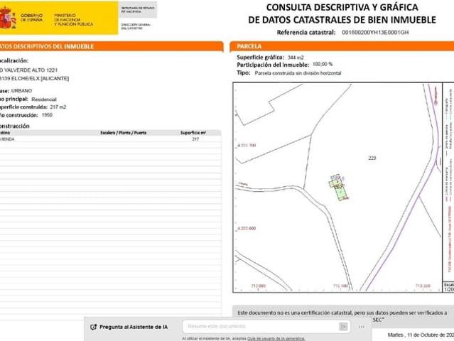 Finca/Casa Rural en venta en Valverde, Alicante Costa Blanca