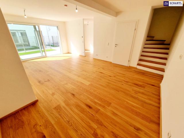 Fire Sale! Townhouse mit Erd Power und Ruhegarantie! Hausfeeling Familien Hit! Garten + Erdwärme + Absolute Ruhelage + Tiefgarage + Ideale Süd Ausrichtung! Nachhaltig und zukunftssicher investiert!