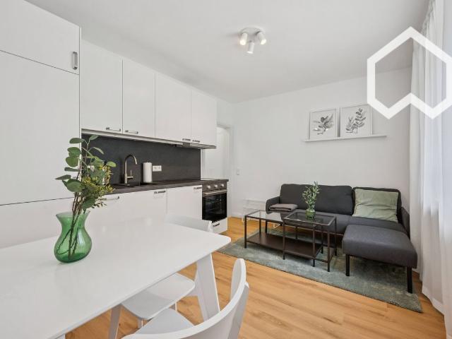 First occupancy after renovation: bright, high quality furnished 2 room apartment in Stuttgart Ost, Stuttgart Amsterdam Apartments for Rent