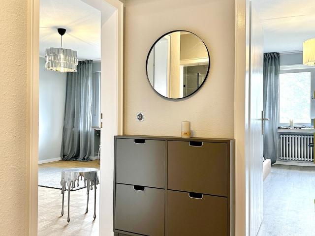 First occupancy, FURNISHED: Bright 2 Room Flat w Balcony in Ratingen Süd, Stylish w Upscale Equipment, Ratingen Amsterdam Apartments for Rent