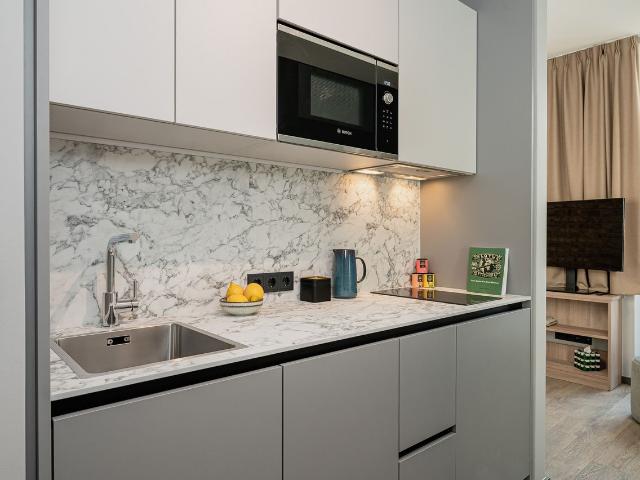First occupancy. High quality furnished 1 room flat in Tempelhof, Berlin Amsterdam Apartments for Rent