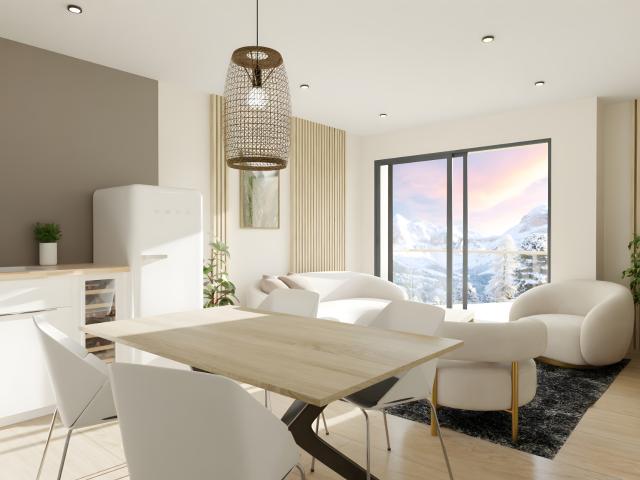 FONT ROMEU: APPARTEMENT 2 PIECES NEUF + PARKING