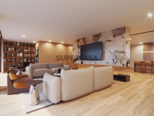 Apartamento T1 c/ 104 m2 suíte c/ 19 m2 | Box fechada c/ 19 m2 | Varanda c/12 m2 | Ginásio 200 m2 + SPA sauna e banho turco | Espaço de cowork + biblioteca | Lavandaria industrial | Lounge c/ espelho de água | Gondomar São Cosme