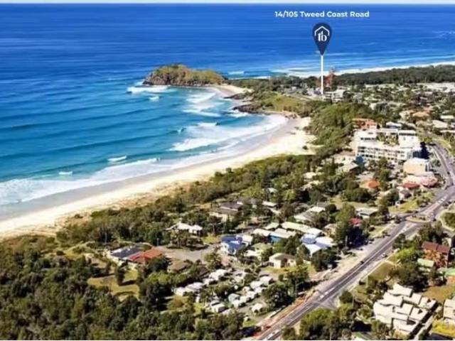 Unique 2 BR 14/105 Tweed Coast Road, Cabarita Beach Apartment.