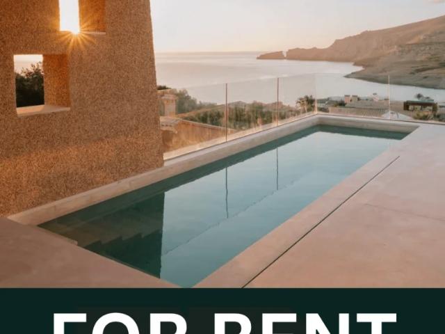 FOR RENT: Modern villa in Cala Mesquida with unique sea views