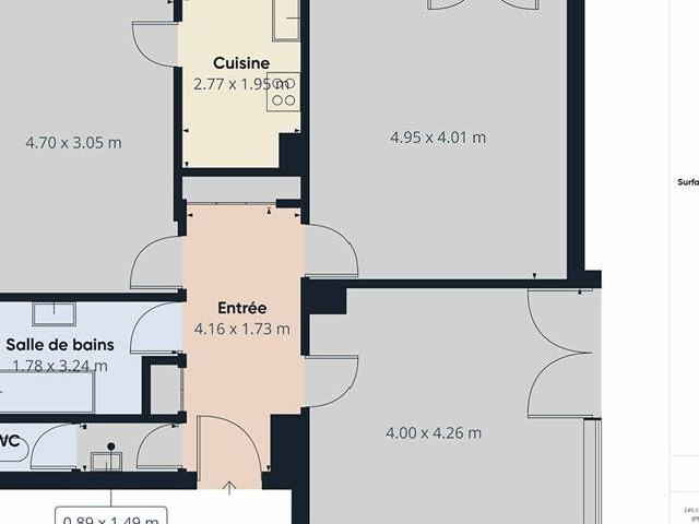 Forbach Avenue St Remy: A louer F3 avec parking