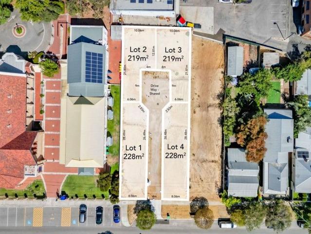 FOUR LOTS WITH TITLES ISSUED AND SERVICES IN