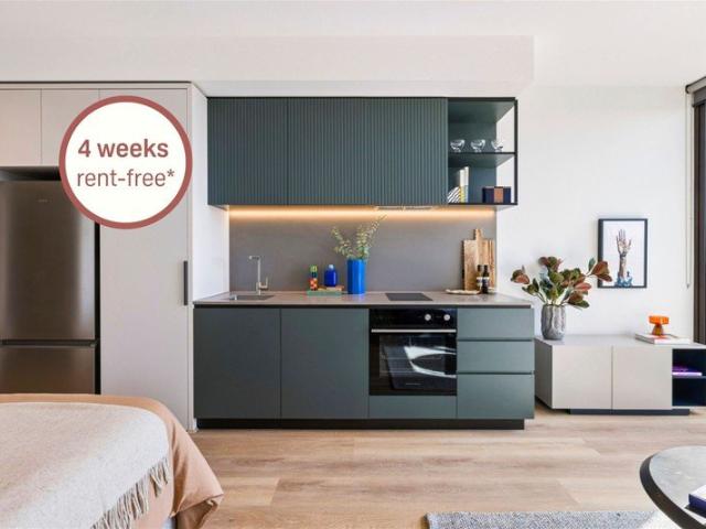Four weeks rent free* premium studio apartment with resort style amenities