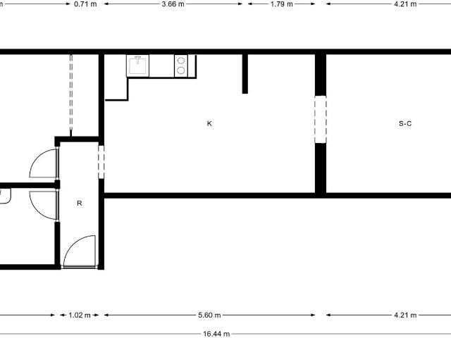 Flat Madrid Argüelles, Built Surface 50.02m 2, 1 Room, 1 Bathrooms, Lift
