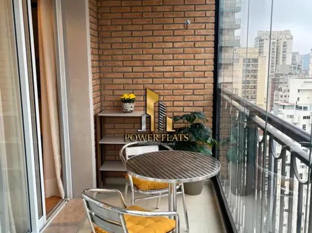 Flat mobiliado no Edifício Diogo Home – 1 dorm e 1 vaga