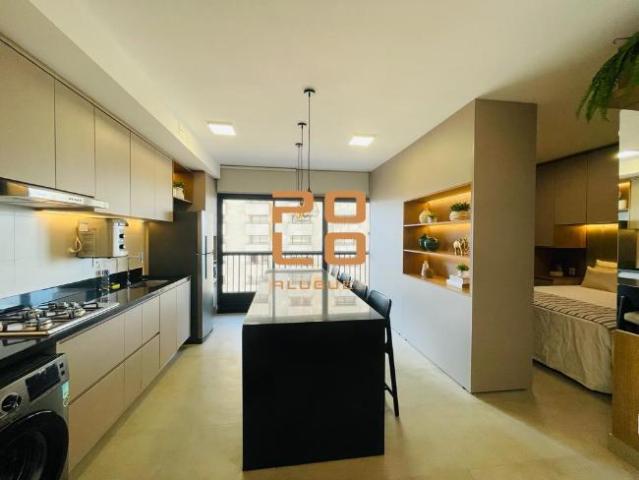 Flat mobiliado para alugar no Edifício Residencial ID Vida Urbana, no Setor Oeste, em Goiânia GO