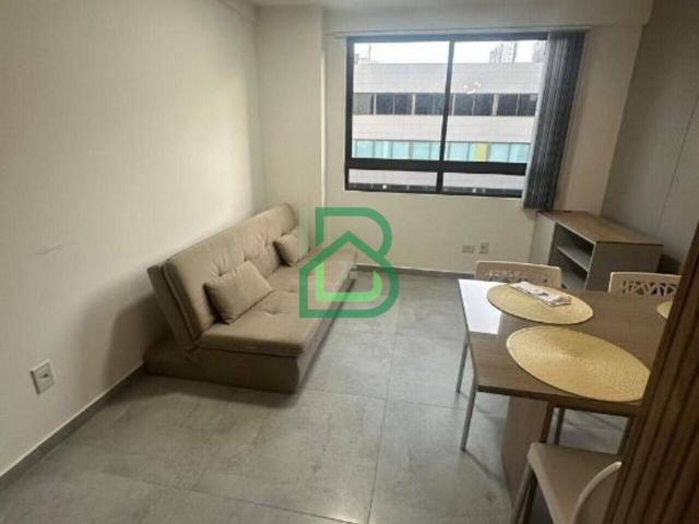 Flat de 33 m² na Tenente Domingos de Brito Boa Viagem Recife PE, aluguel por R$ 3.300/mês