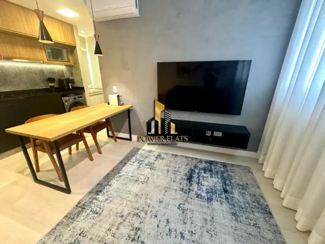 Flat de 40m² mobiliado no Extension Berrini – Andar alto, vista privilegiada