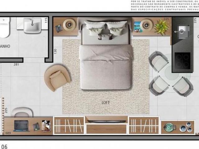Flat em Centro, Lagoa Santa/MG de 30m² 1 quartos à venda por R$ 270.000,00