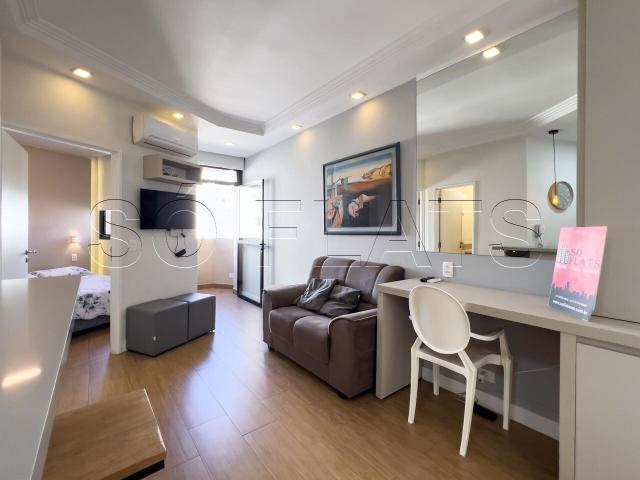 Flat para alugar com 1 quarto e 30 m² por R$ 2.450/mês