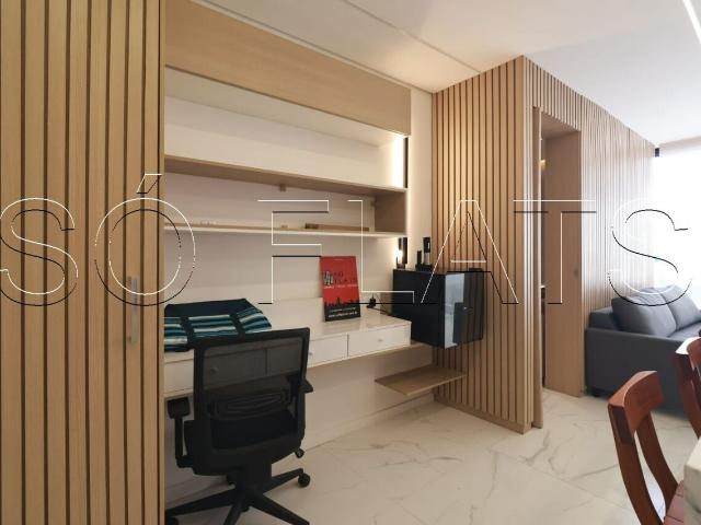 Flat para alugar com 1 quarto e 44 m² por R$ 6.400/mês
